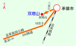 双塔山风景区路线图